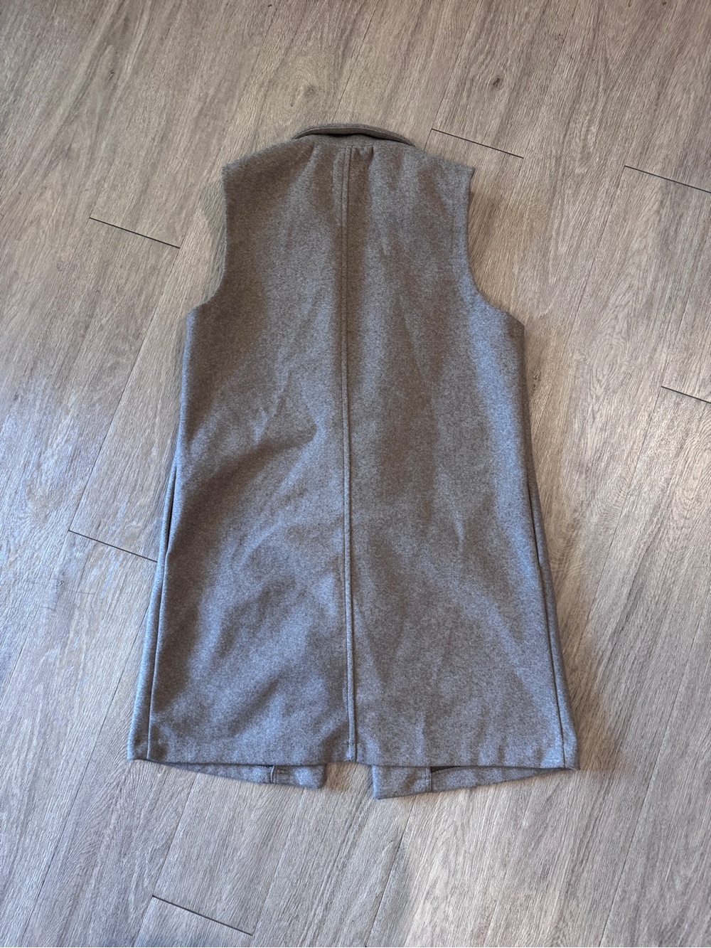 Love Tree Long Cool Brown Blazer Vest - Picture 3 of 11